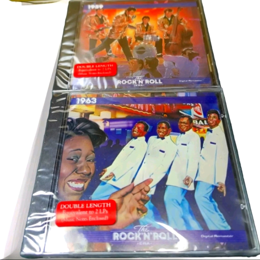 2 CD LOT/ THE ROCK N ROLL ERA '59 & '63 VARIOUS- TIME-LIFE Brand NEW SEALED